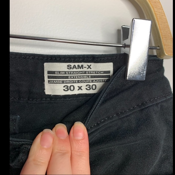 Black Slim Straight Stretch Jeans - Picture 4 of 4